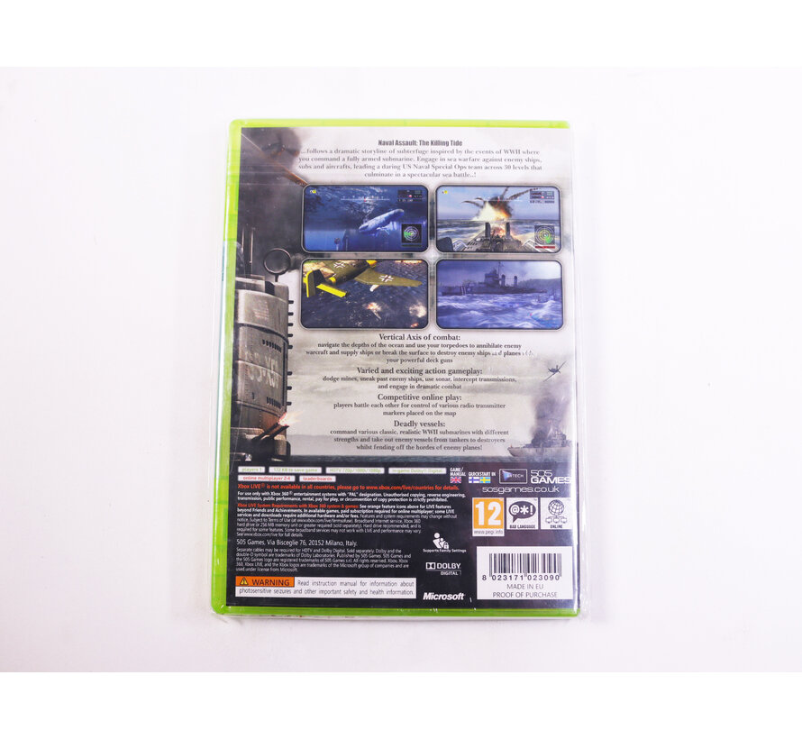 Xbox 360 - Naval Assault: The Killing Tide [Sealed]