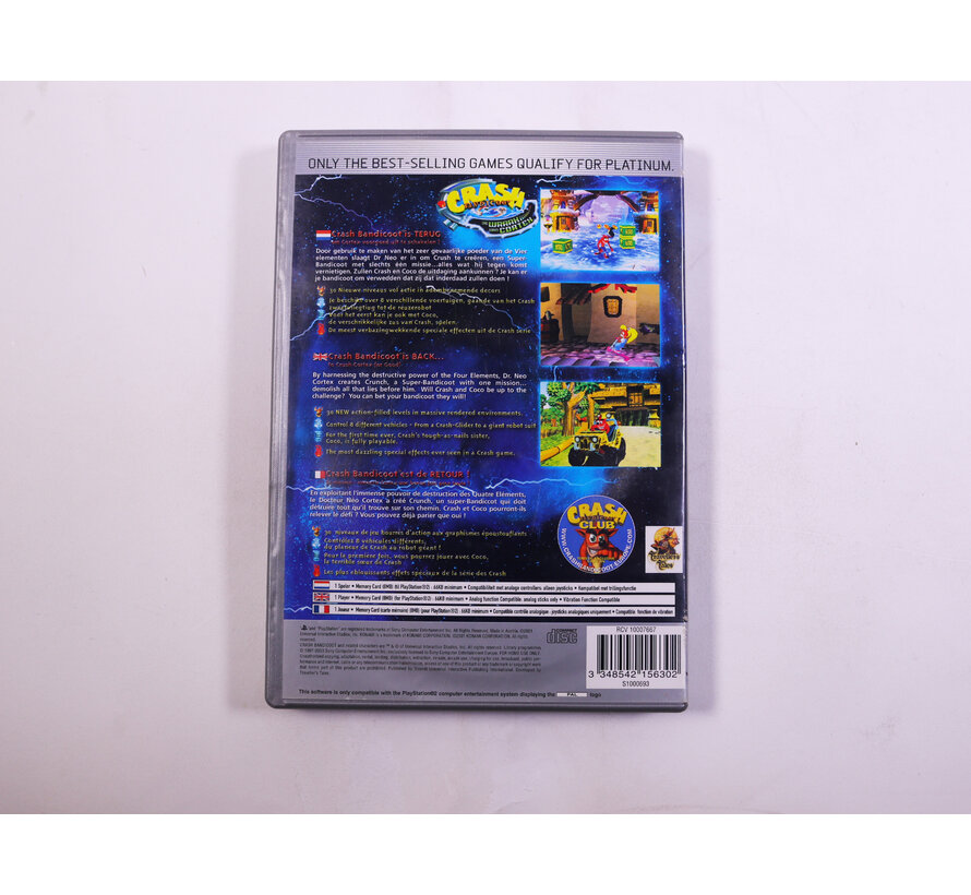 Playstation 2 - Crash Bandicoot: The Wrath of Cortex  [Platinum]