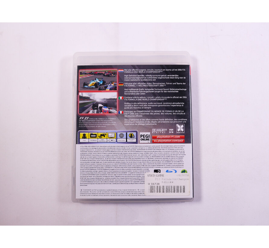 PlayStation 3 - Formula One Championship Edition