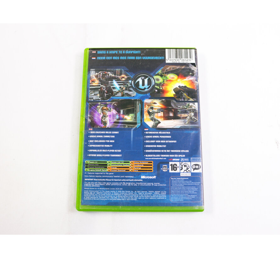 Xbox Classic - Unreal Championship 2 [No Manual]