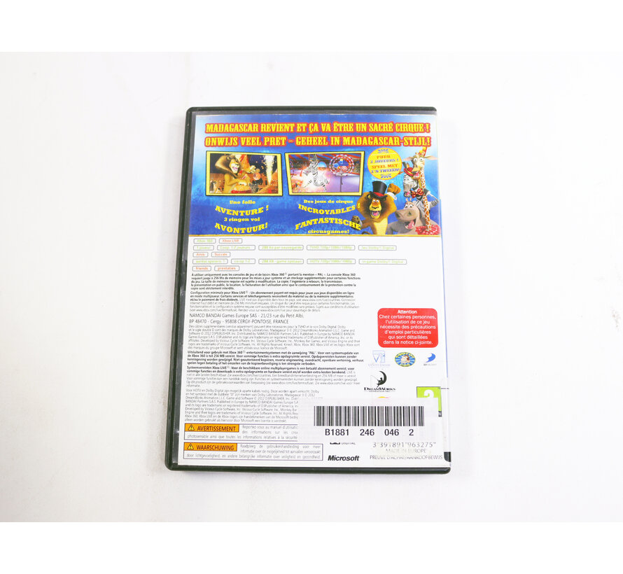 Xbox 360 - Madagascar 3 [No Manual]