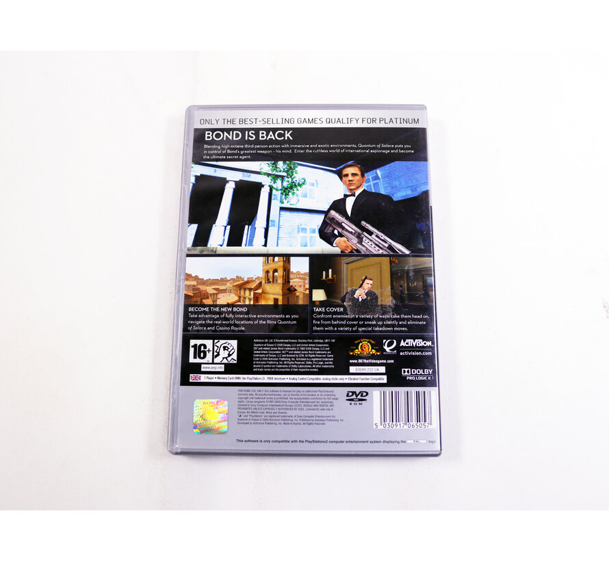 PlayStation 2 - 007: Quantum of Solace  [Platinum]