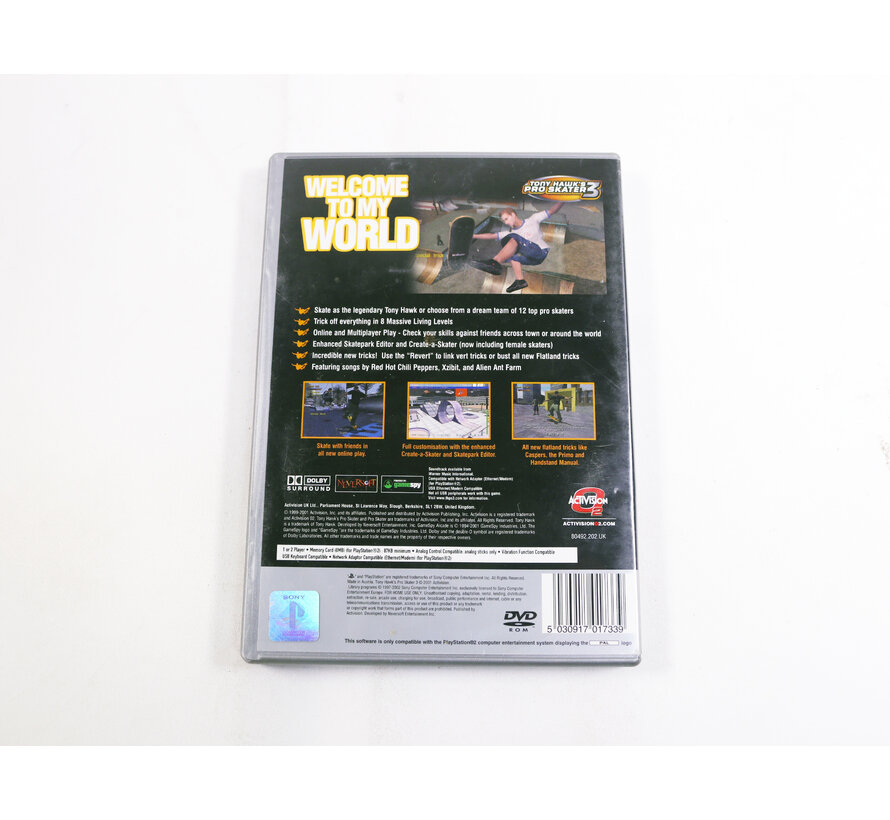 PlayStation 2 - Tony Hawk's Pro Skater 3  [Platinum]