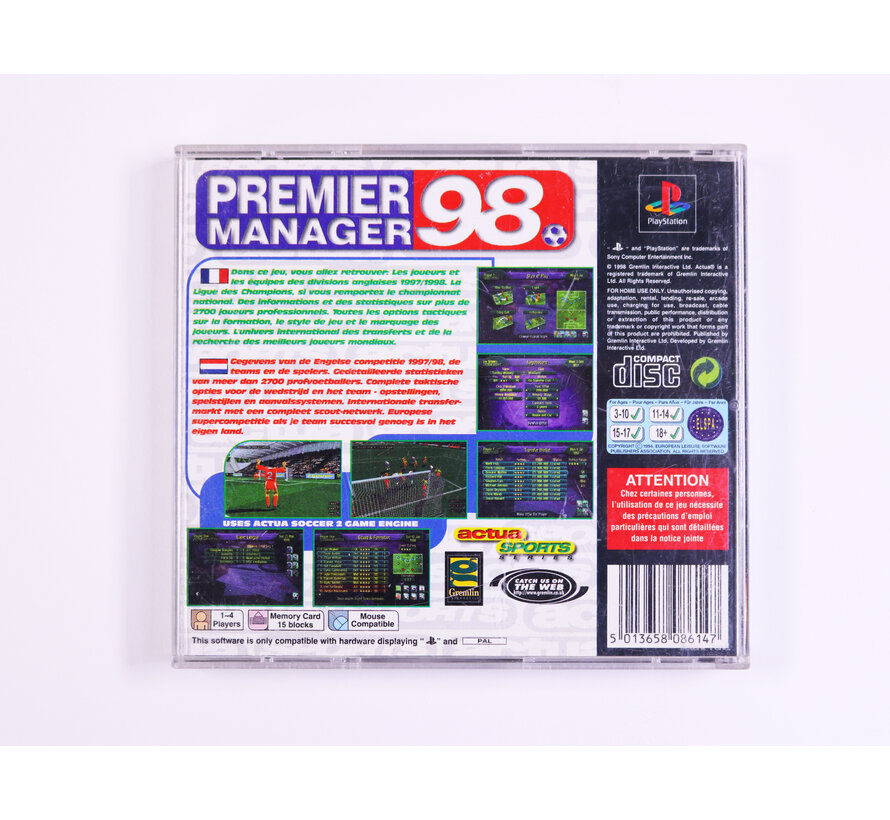 PlayStation 1 - Premier Manager 98