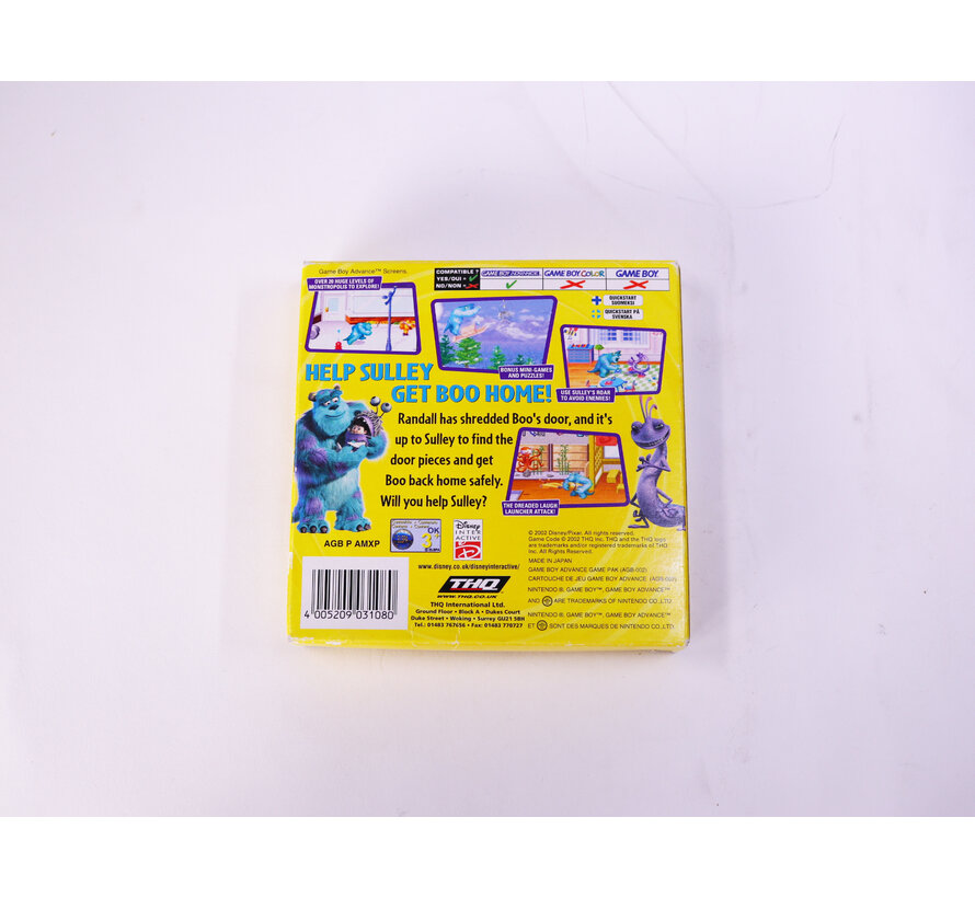 Game Boy Advance - Monsters, Inc. - Boxed CIB