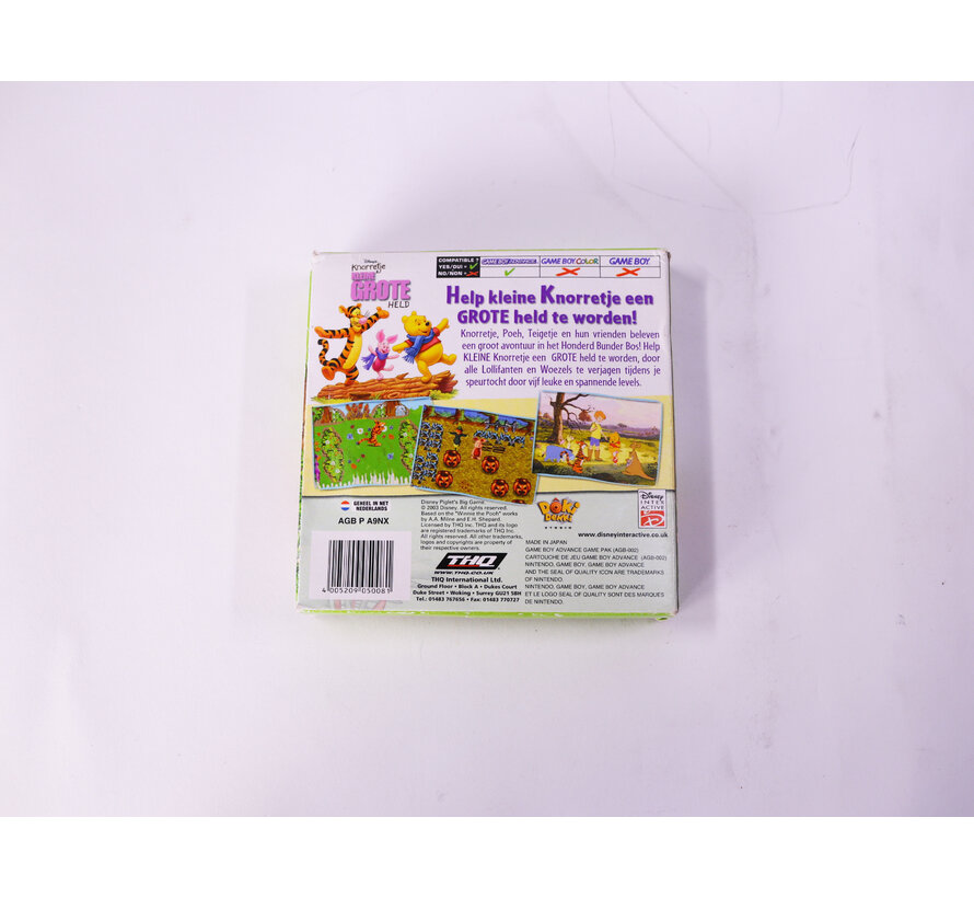 Game Boy Advance - Knorretje Kleine Grote Held - Boxed CIB