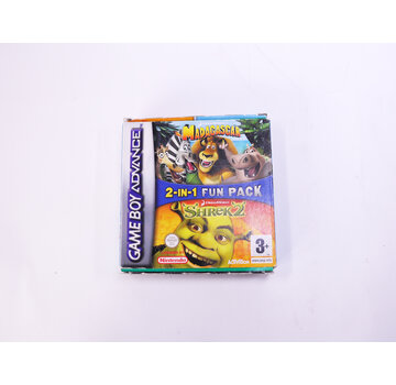 Game Boy Advance - Madagascar & Shrek 2 - Boxed CIB