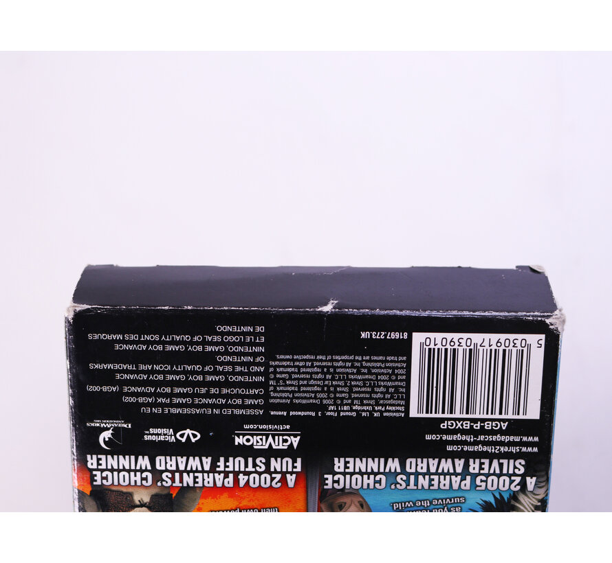 Game Boy Advance - Madagascar & Shrek 2 - Boxed CIB