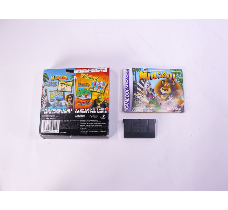 Game Boy Advance - Madagascar & Shrek 2 - Boxed CIB