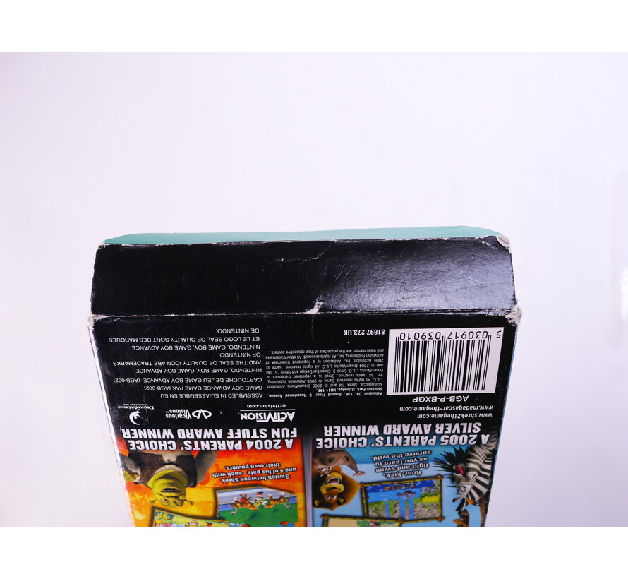 Game Boy Advance - Madagascar & Shrek 2 - Boxed CIB