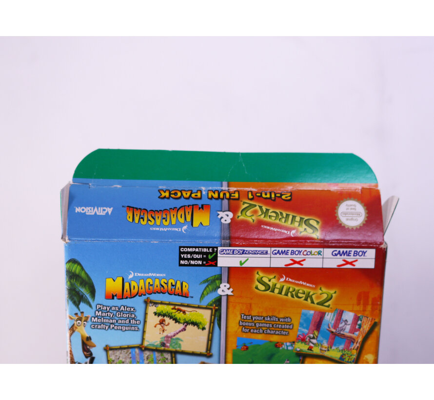 Game Boy Advance - Madagascar - Shrek 2 - Boxed CIB