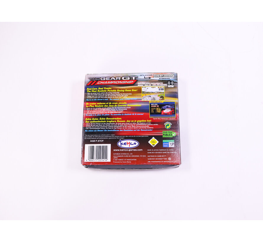 Game Boy Advance - Top Gear GT Championship - Boxed CIB