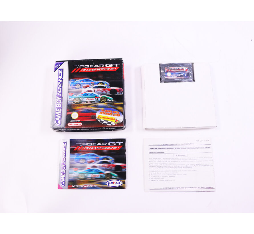 Game Boy Advance - Top Gear GT Championship - Boxed CIB