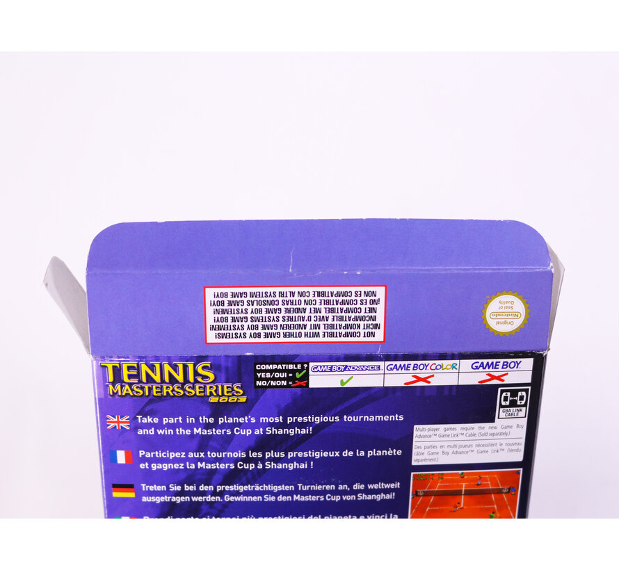 Game Boy Advance - Tennis Masters Series 2003 - Boxed CIB