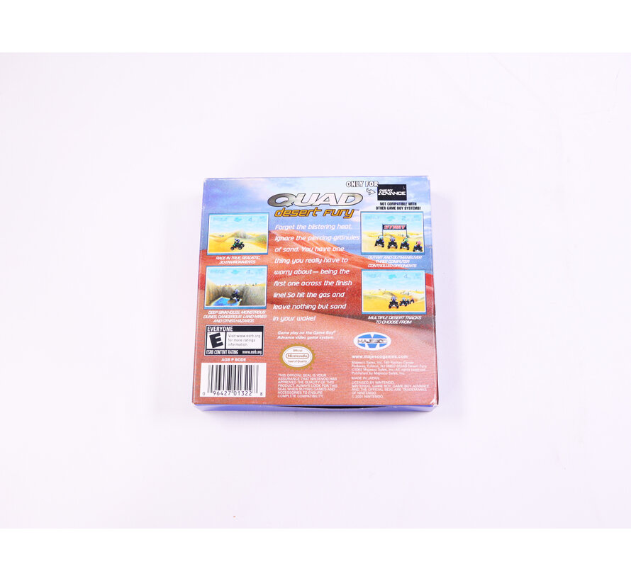 Game Boy Advance - Quad Desert Fury - USA - Boxed CIB