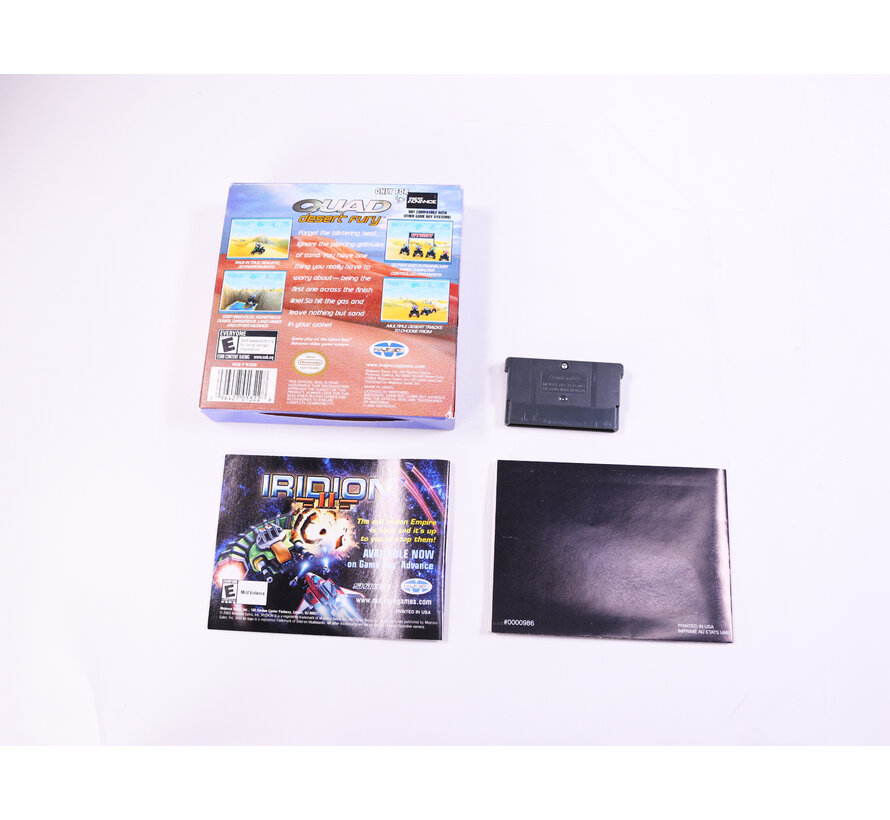 Game Boy Advance - Quad Desert Fury - USA - Boxed CIB