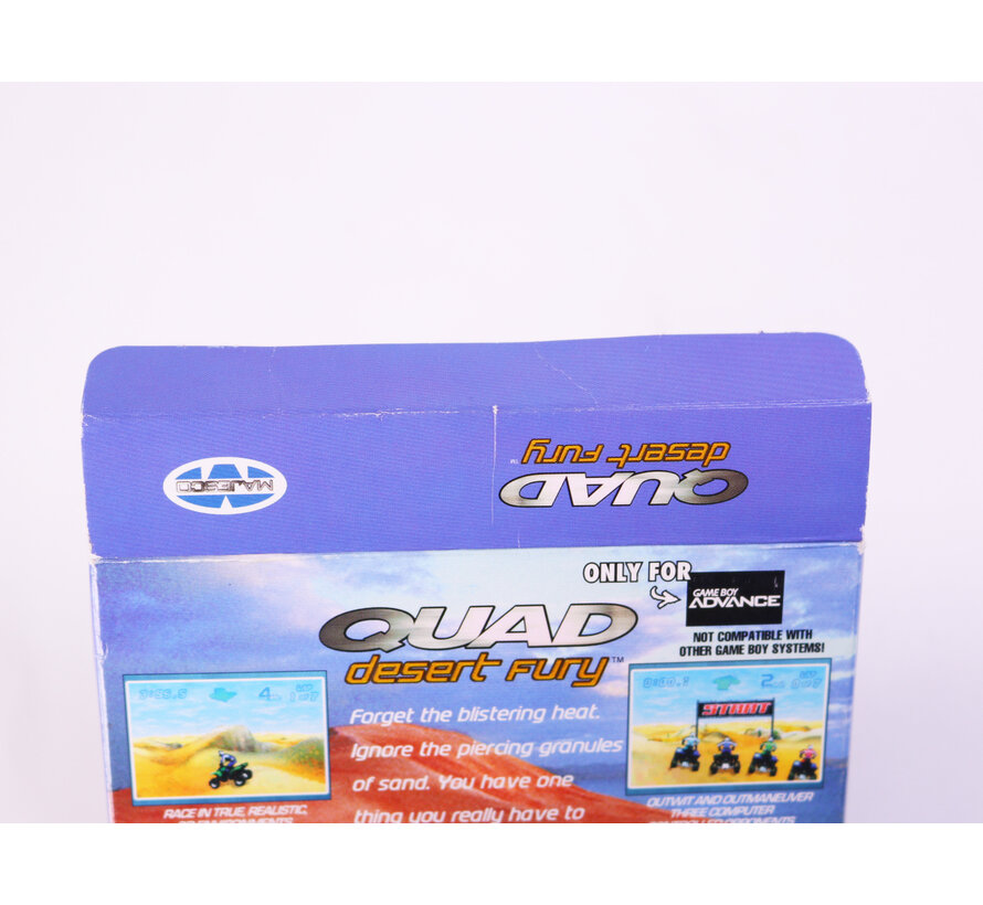 Game Boy Advance - Quad Desert Fury - USA - Boxed CIB