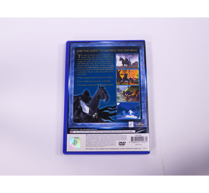 PlayStation 2 - The Lord of the Rings: The Fellowship of the Ring [No Manual]