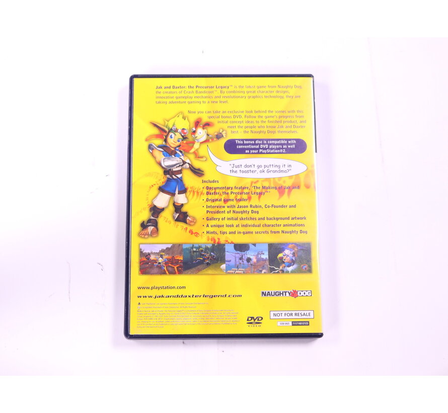 PlayStation 2 - Jak And Daxter: The Precursor Legacy DVD