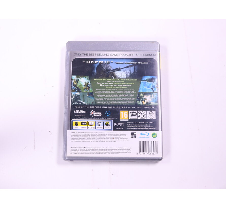 PlayStation 3 - Call of Duty 4: Modern Warfare [Platinum Hits]