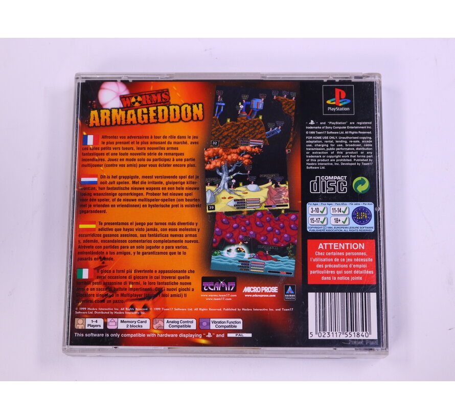 PlayStation 1 - Worms Armageddon