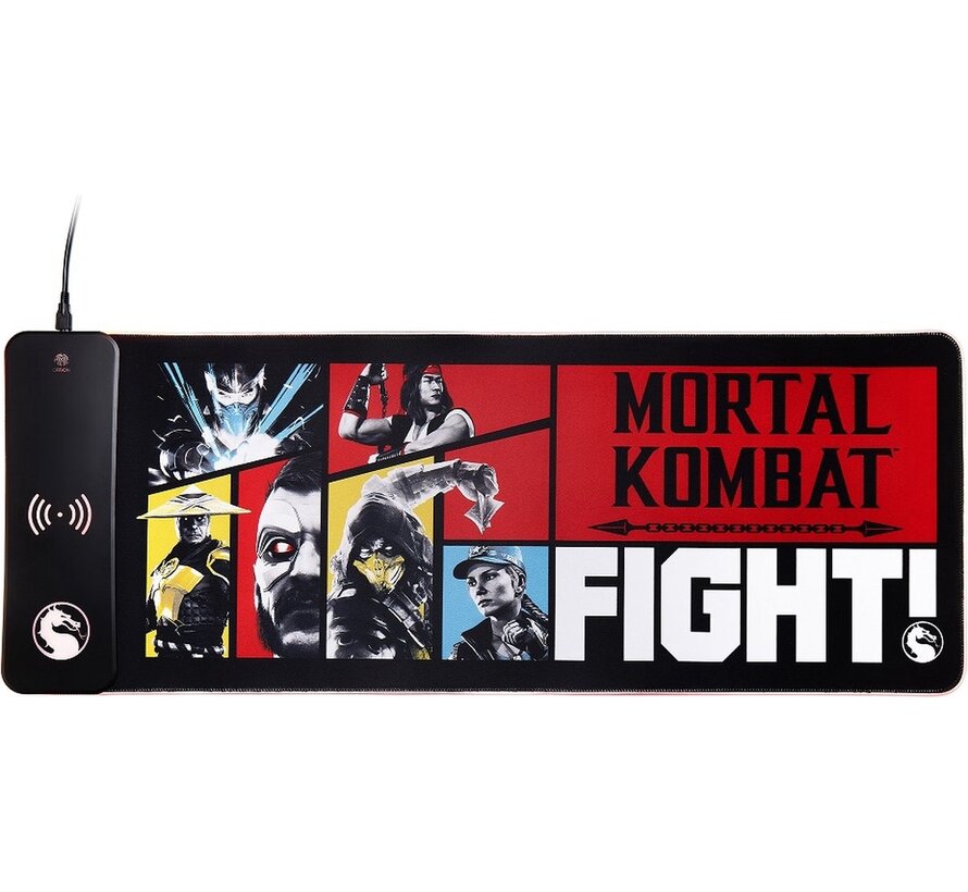 Mortal Kombat - XXL Gaming Muismat en Mobiele Draadloze Lader