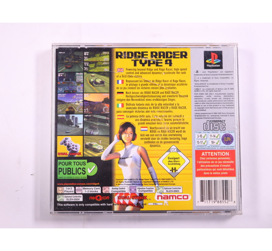 PlayStation 1 - Ridge Racer Type 4 [Platinum]