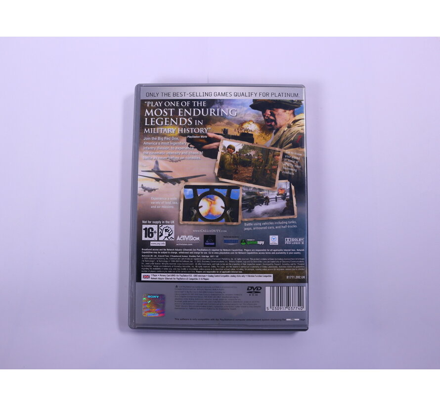 PlayStation 2 - Call of Duty 2: Big Red One [Platinum]