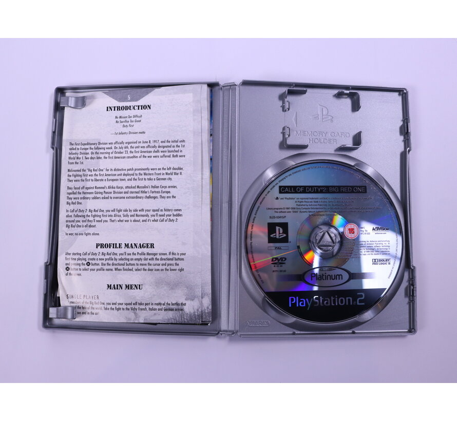 PlayStation 2 - Call of Duty 2: Big Red One [Platinum]