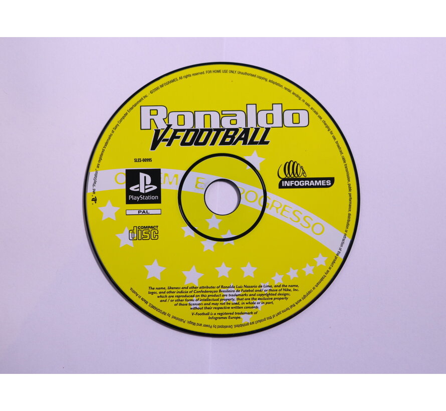 PlayStation 1 - Ronaldo V-Football [Geen Hoesje]