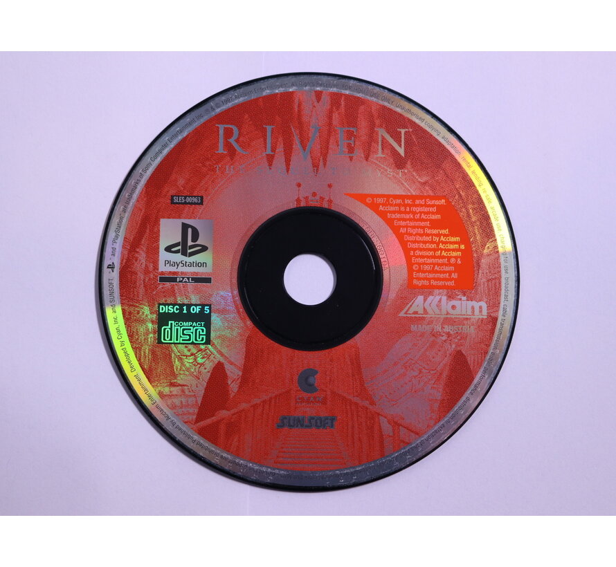 PlayStation 1 - Riven: The Sequel to Myst [All Disc] [Geen Boekje]