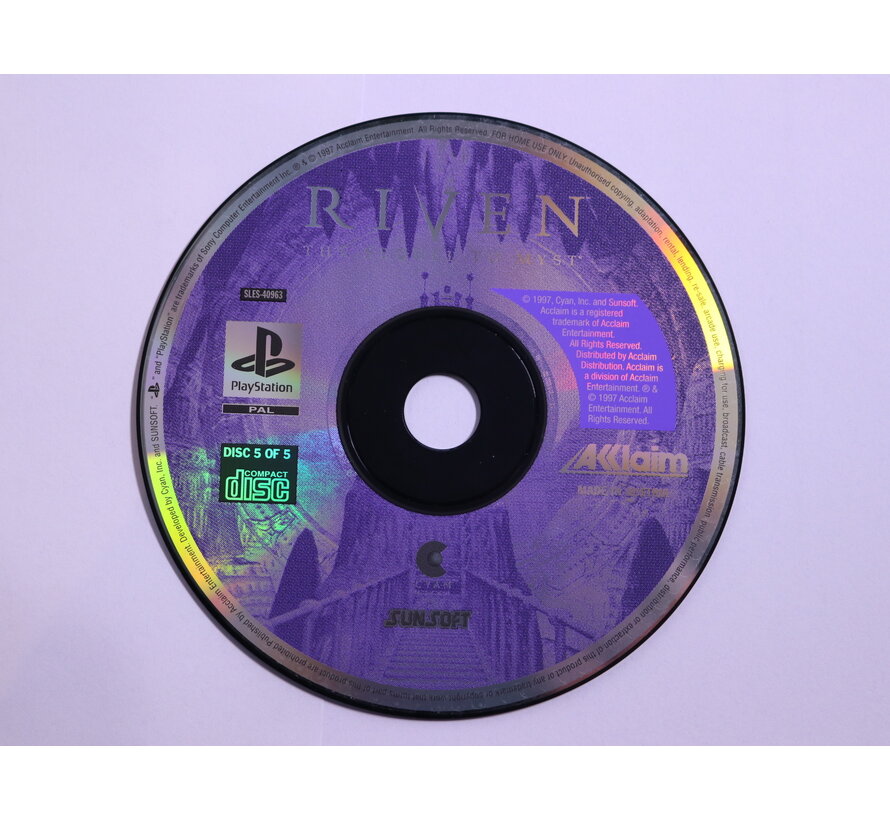 PlayStation 1 - Riven: The Sequel to Myst [All Disc] [Geen Boekje]