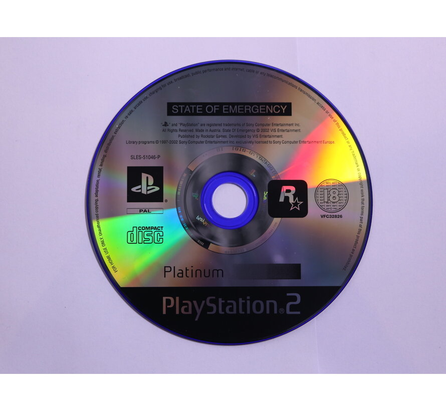 PlayStation 2 - State of Emergency [Platinum] [Geen Hoesje]