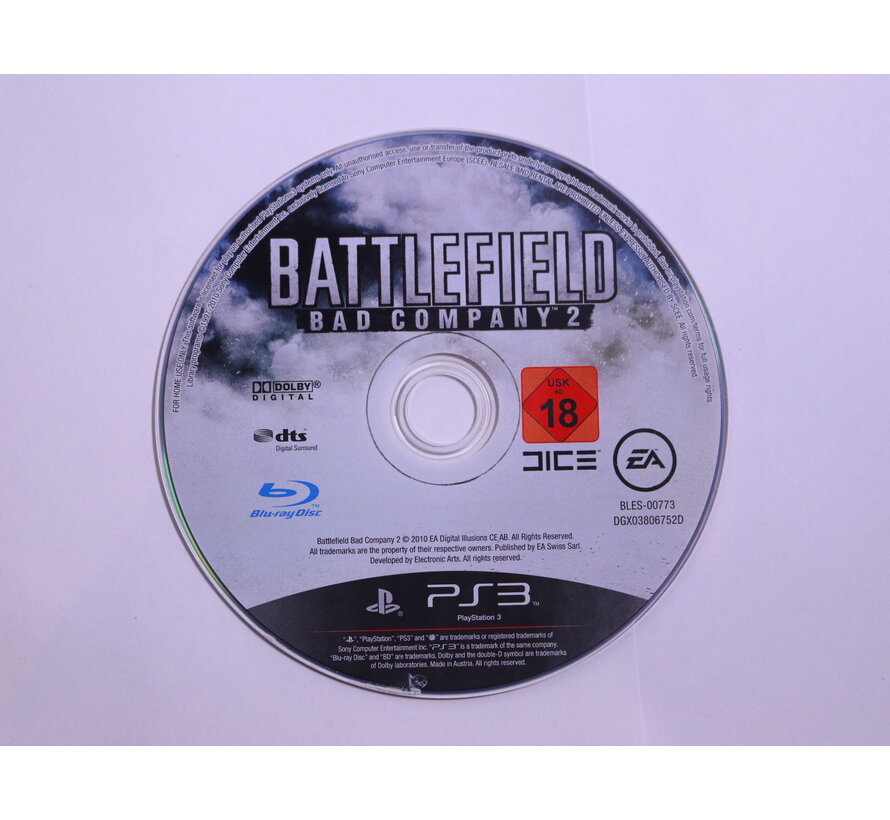 PlayStation 3 - Battlefield: Bad Company 2 [Geen Hoesje]
