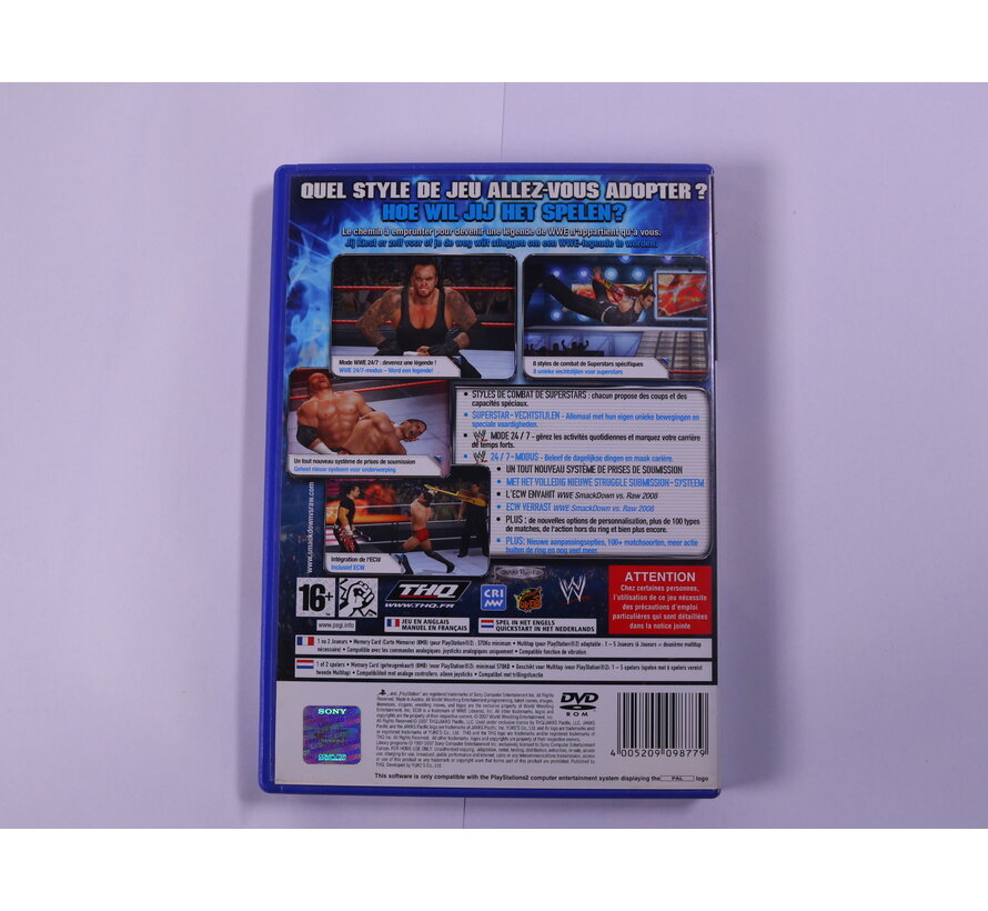 PlayStation 2 - Smack Down VS RAW 2008