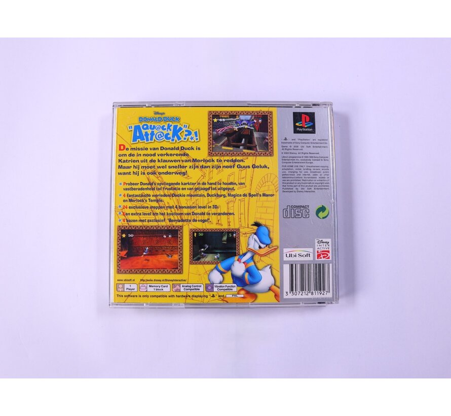 PlayStation 1 - Donald Duck: Quack Attack [Platinum]