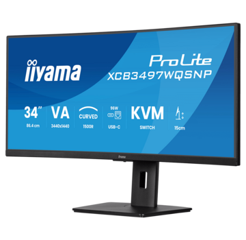 Iiyama ProLite XCB3497WQSNP-B1 - WQHD - 120hz - 0,4ms - VA - Curved - 34 inch