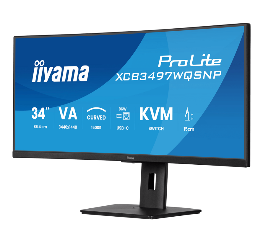ProLite XCB3497WQSNP-B1 | WQHD - 120hz - 0,4ms - VA - Curved - 34 inch