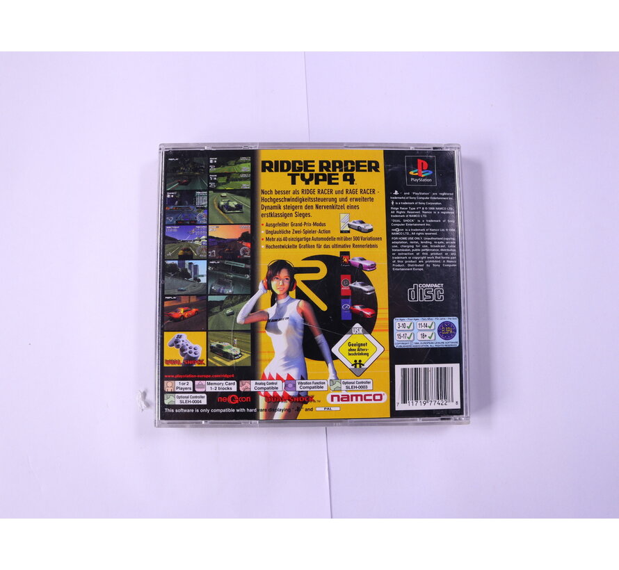 PlayStation 1 - Ridge Racer Type 4 [No Manual]