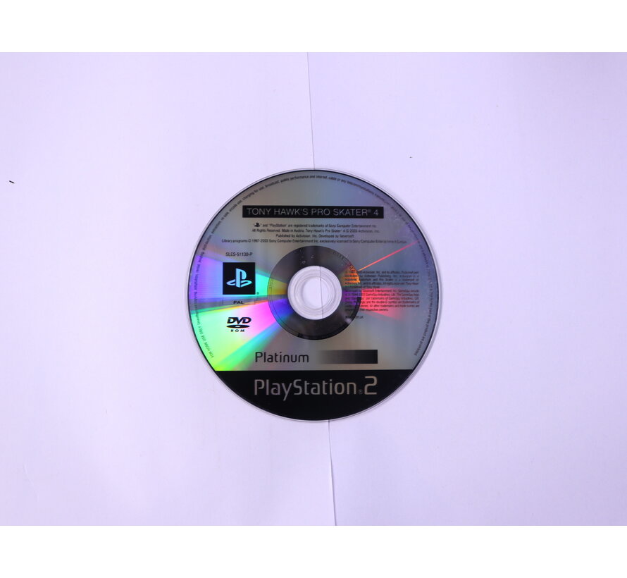 PlayStation 2 - Tony Hawk's Pro Skater 4 [Platinum] [Geen Hoesje]