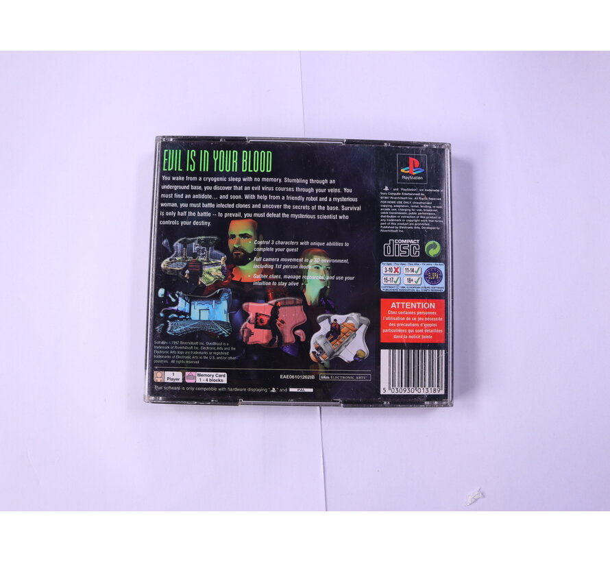 PlayStation 1 - OverBlood A3-D Sci-Fi Adventure