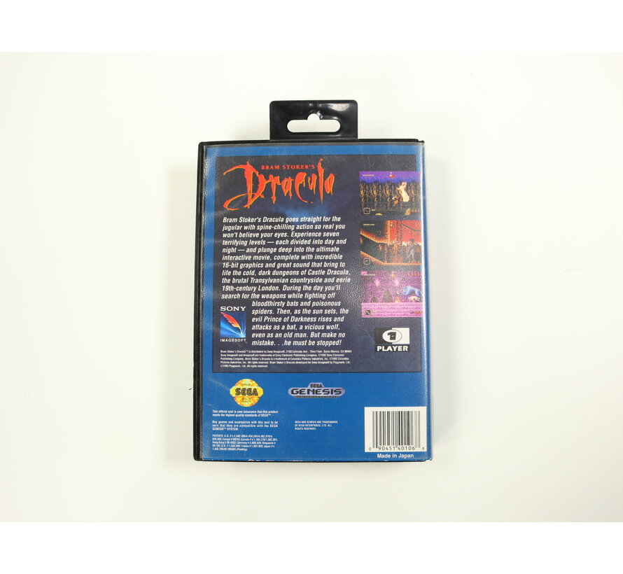SEGA Genesis - Bram Stoker's Dracula  [No Manual]