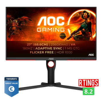 AOC Q27G3XMN | QHD - 180hz - 1ms - VA - 27 inch