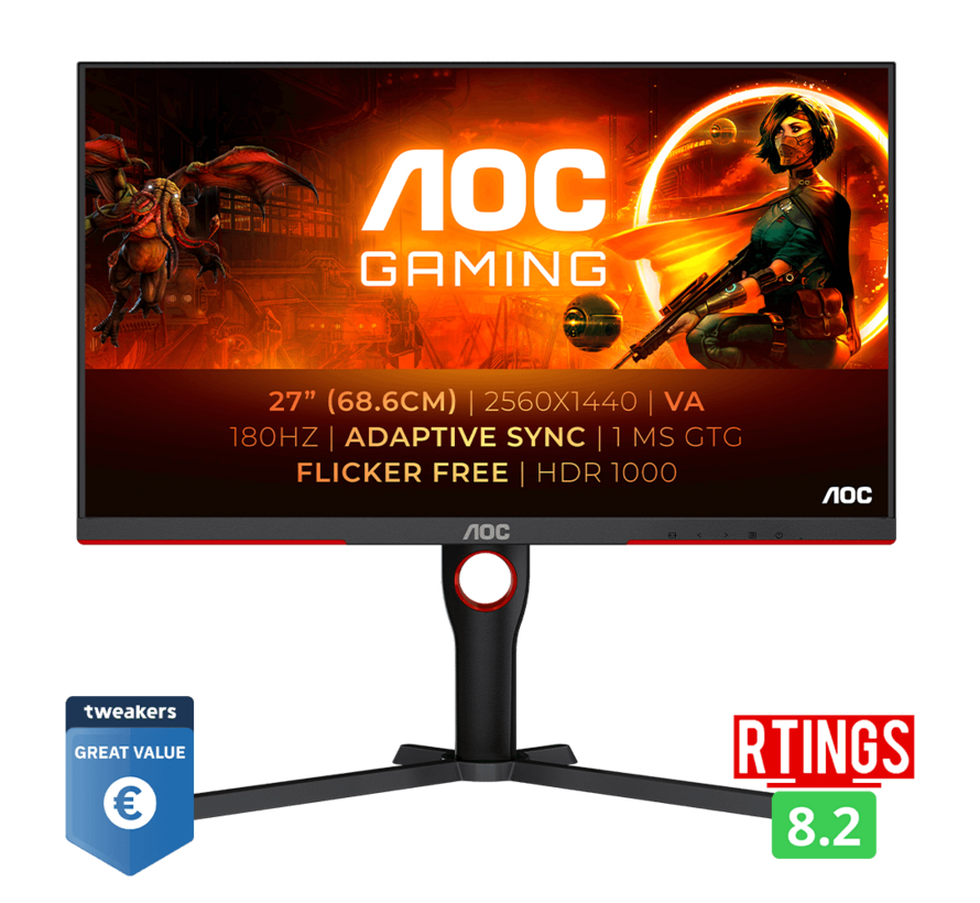 Q27G3XMN | QHD - 180hz - 1ms - VA - 27 inch