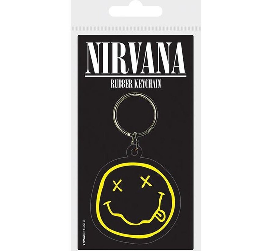 Nirvana - Smile Rubber Sleutelhanger