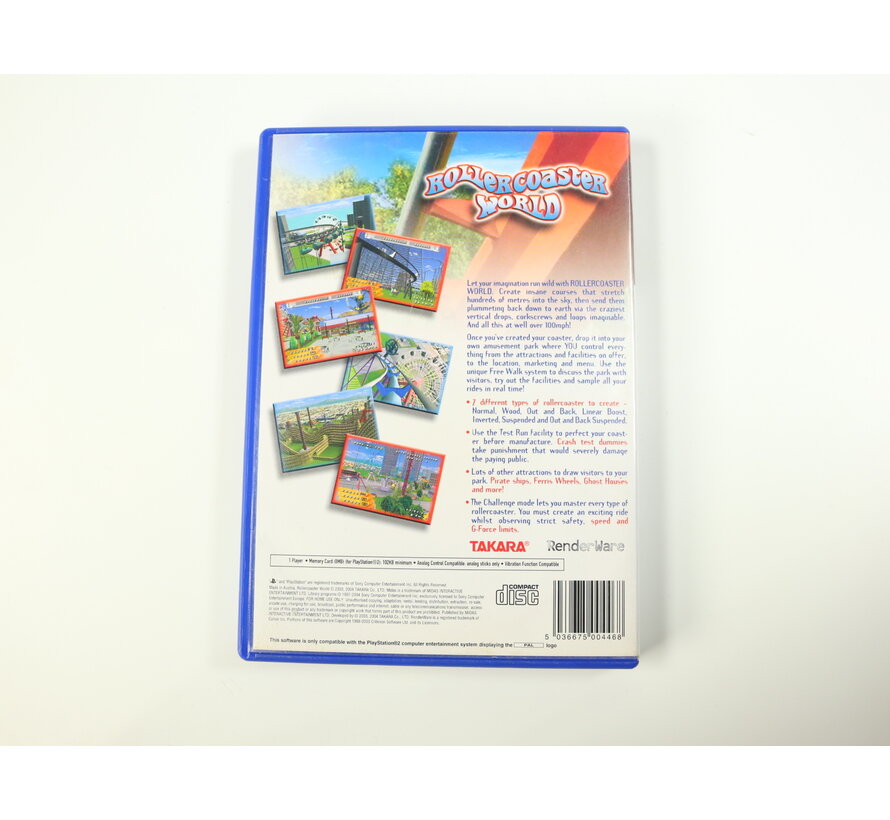 PlayStation 2 - Roller Coaster World [No Manual]