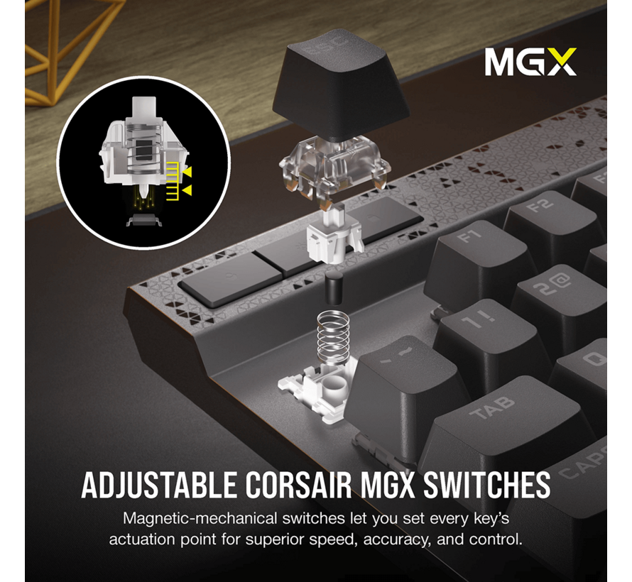 K70 Max RGB | Full - RGB - Mechanisch HE (QWERTY US)