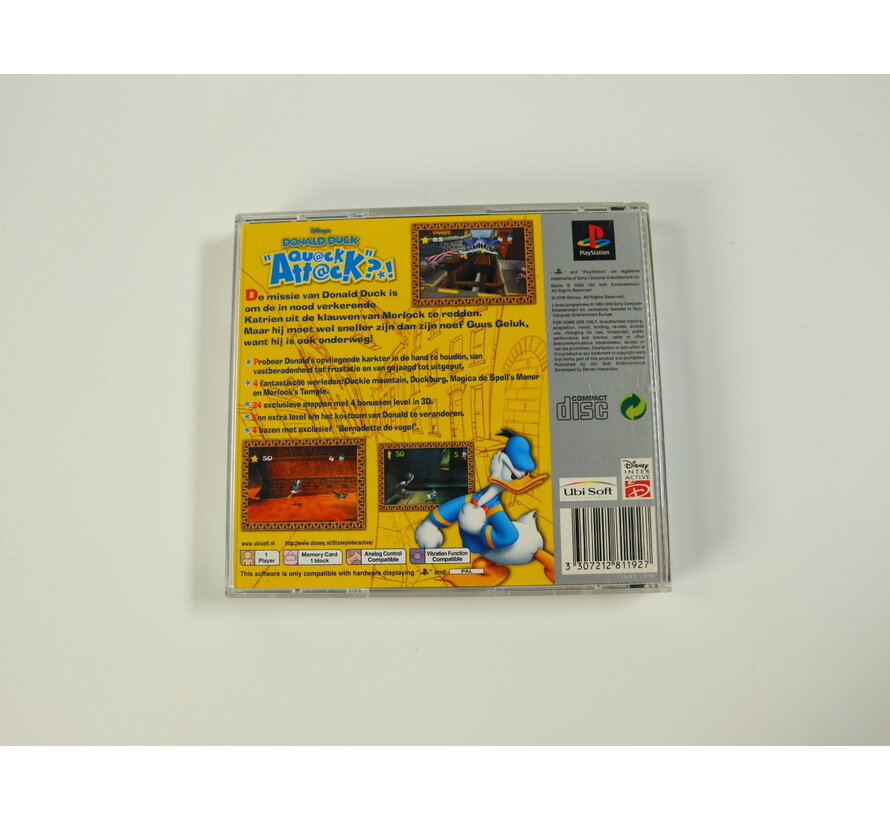 Playstation 1 - Donald Duck: Quack Attack?! [Platinum]  [No Manual]