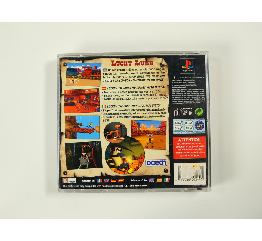 PlayStation 1 - Lucky Luke (Hoes beschadigd)