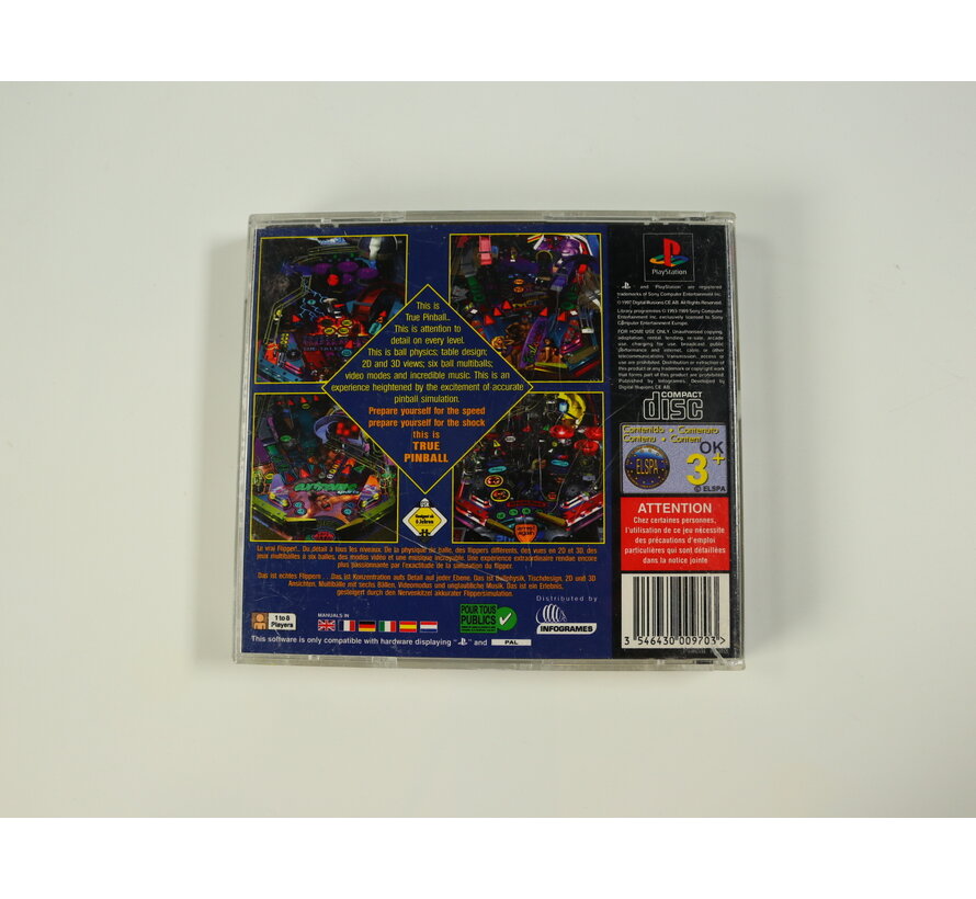 PlayStation 1 - True Pinball [No Manual]